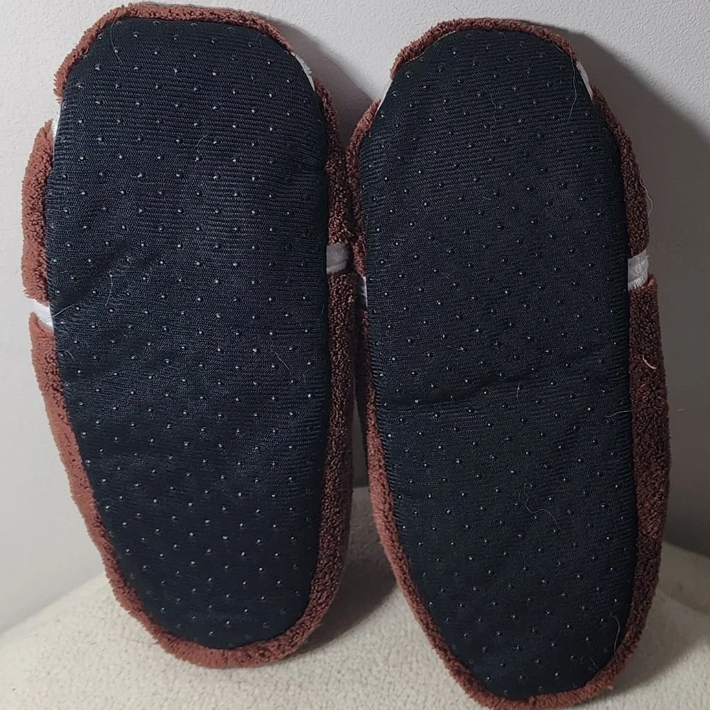 Astor Place kids Plush Football Slipper Sock Non-Skid
